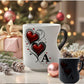 💝✨Színváltós kerámia bögre szív alakú füllel – Valentin-nap