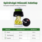🥒 Kézi zöldségspirál‑szeletelő – Kreatív zöldségvágás egyszerűen otthon