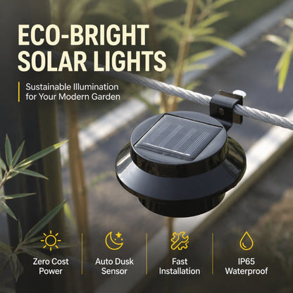 ☀️💡 Világítsd meg az ereszcsatornákat, kerítéseket és kerti falakat — napenergiával működő kültéri LED-ek, hálózati bekötés nélkül 🏡✨