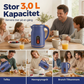 ☕️♨️Elektromos vízforraló intelligens hőmérséklet-szabályozással; fenntartja a kívánt hőmérsékletet💧