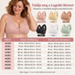 🔥Női plus size elől gombos virágmintás drótnélküli melltartó