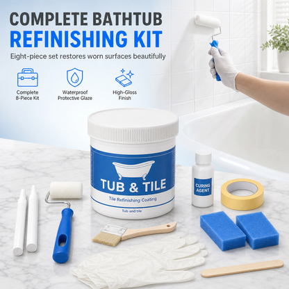 Water-Based Waterproof Ceramic Tile Refinishing Coating for Bathroom Floor Renovation