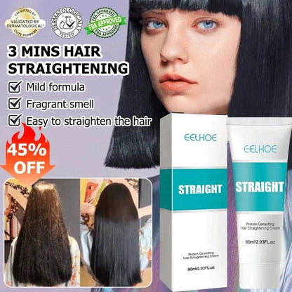 Selyem és keratin kezelő hajkiegyenesítő krém